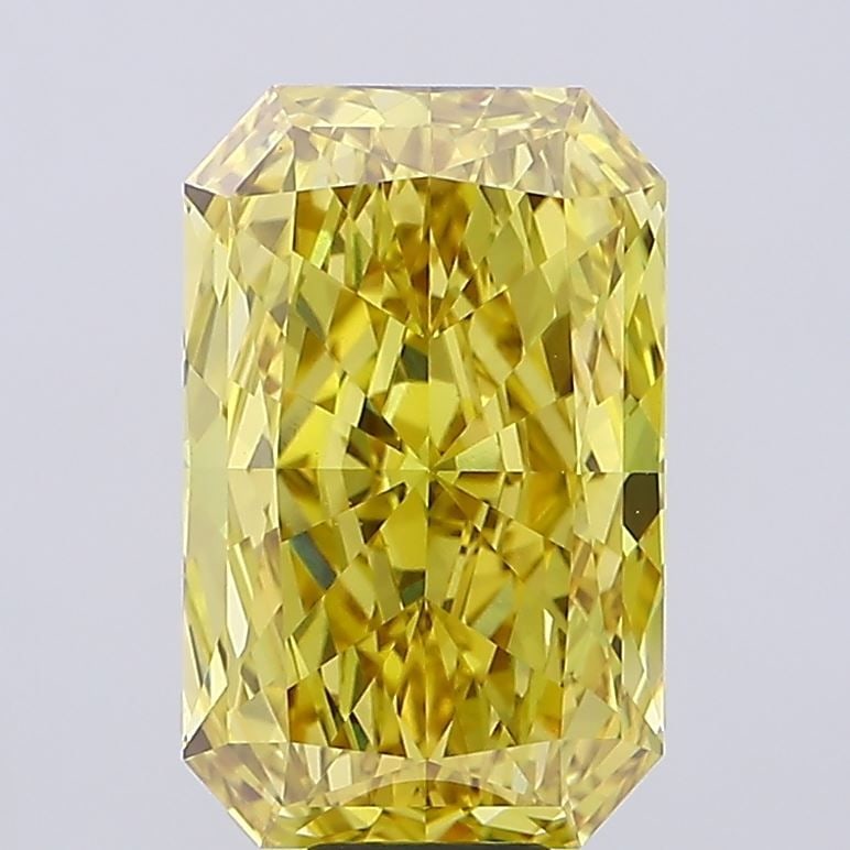 Loose Diamond - RADIANT 11.99ct Fancy Vivid Yellow VVS2: Loose Diamond - RADIANT 11.99ct Fancy Vivid Yellow VVS2 Source: This is a real non-mined Diamond that has been grown in a lab Shape: RADIANT Carats: 11.99 Color: Fancy Vivid Yellow Certification: IGI