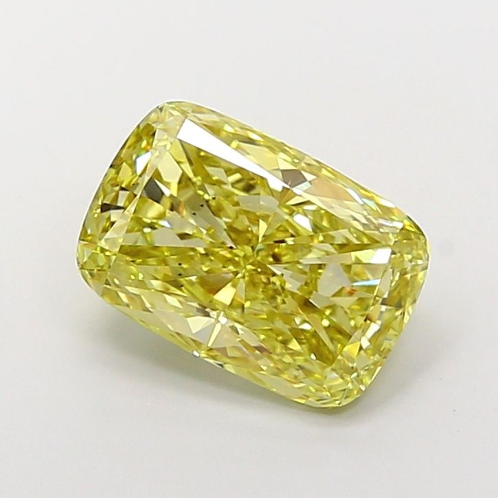 Loose Diamond - CUSHION MODIFIED 5.1ct Fancy Intense Yellow VS2: Loose Diamond - CUSHION MODIFIED 5.1ct Fancy Intense Yellow VS2 Source: This is a real non-mined Diamond that has been grown in a lab Shape: CUSHION MODIFIED Carats: 5.1 Color: Fancy Intense Yellow Ce