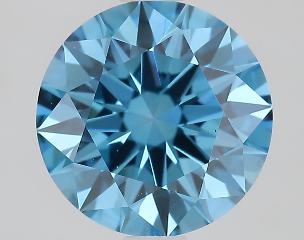 Ideal Loose Diamond - ROUND 1.66ct Fancy Vivid Blue VS1: Ideal Loose Diamond - ROUND 1.66ct Fancy Vivid Blue VS1 Source: This is a real non-mined Diamond that has been grown in a lab Shape: ROUND Carats: 1.66 Color: Fancy Vivid Blue Certification: IGI