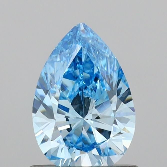 Loose Diamond - PEAR 0.67ct Fancy Vivid Blue VS2: Loose Diamond - PEAR 0.67ct Fancy Vivid Blue VS2 Source: This is a real non-mined Diamond that has been grown in a lab Shape: PEAR Carats: 0.67 Color: Fancy Vivid Blue Certification: IGI Video: