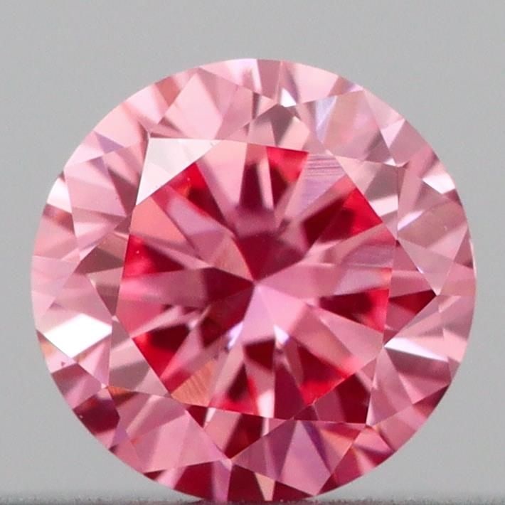 Loose Diamond - ROUND 0.18ct Fancy Vivid Pink VS1: Loose Diamond - ROUND 0.18ct Fancy Vivid Pink VS1 Source: This is a real non-mined Diamond that has been grown in a lab Shape: ROUND Carats: 0.18 Color: Fancy Vivid Pink Certification: IGI Video: