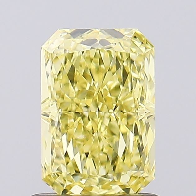 Loose Diamond - RADIANT 1.06ct Fancy Vivid Yellow VS1: Loose Diamond - RADIANT 1.06ct Fancy Vivid Yellow VS1 Source: This is a real non-mined Diamond that has been grown in a lab Shape: RADIANT Carats: 1.06 Color: Fancy Vivid Yellow Certification: IGI Vid