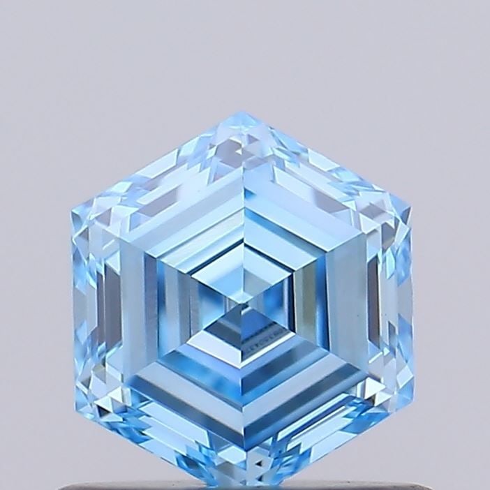 Loose Diamond - HEXAGONAL 0.66ct Fancy Intense Blue VVS2 (1 of 1)