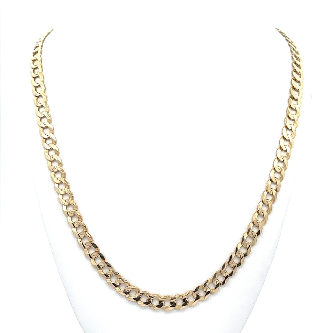 Italian 14k Yellow Gold 20 Inch 4.5mm Cuban Link Necklace (1 of 5)