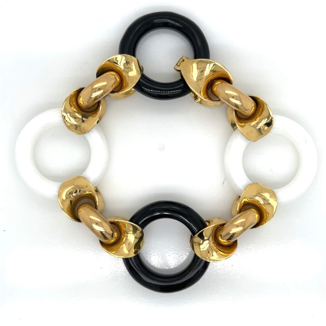 French 18K Yellow Gold Bracelet 7 Inches 43.5g Luxurious Design (1 of 4)