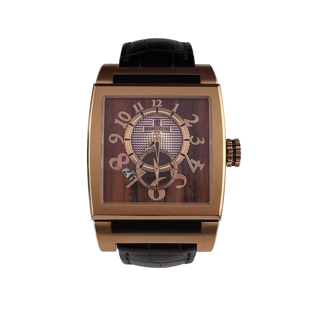 Instrumento 0 AU750 Men's Watch With Wood Face and Leather Strap (1 of 1)