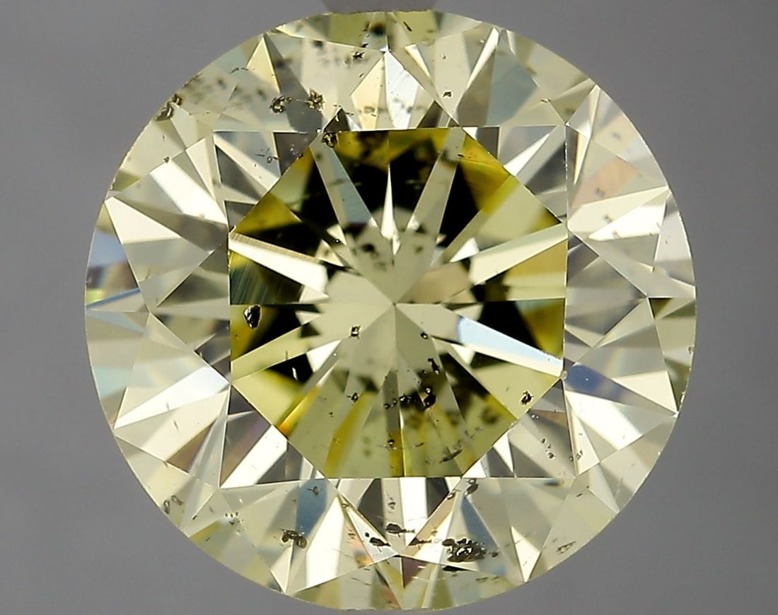 Loose Diamond - ROUND 4.01ct Fancy Yellow I1: Loose Diamond - ROUND 4.01ct Fancy Yellow I1 Source: Natural Shape: ROUND Carats: 4.01 Color: Fancy Yellow Certification: GIA Video: