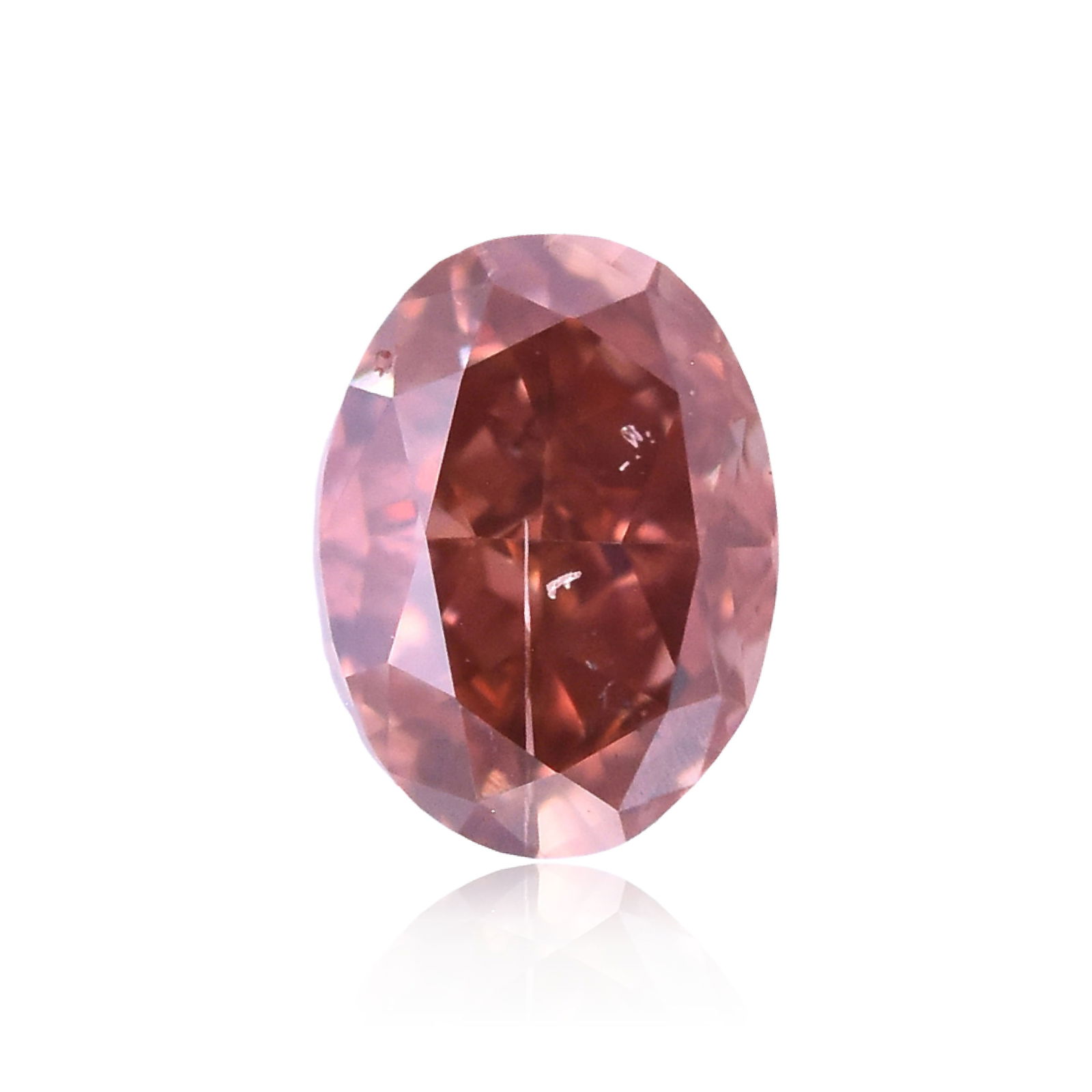 Loose Diamond - OVAL 0.3ct Fancy Deep Orangey Pink I1 (1 of 1)