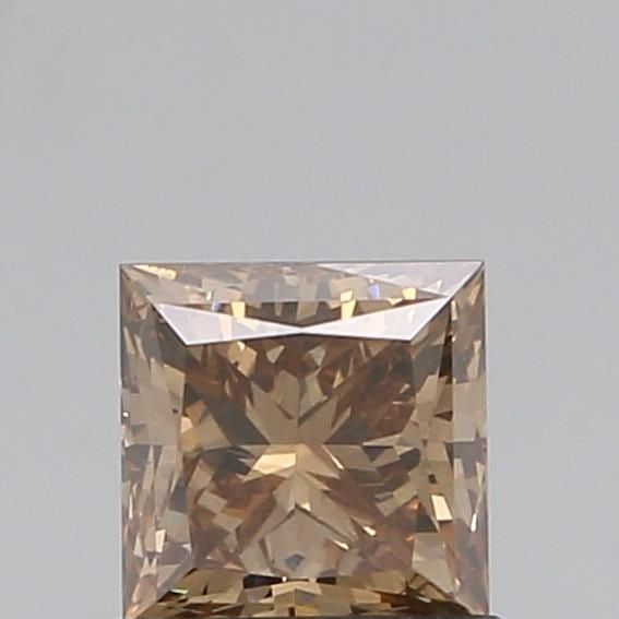 Loose Diamond - PRINCESS 0.85ct Fancy Light Brown VS2: Loose Diamond - PRINCESS 0.85ct Fancy Light Brown VS2 Source: Natural Shape: PRINCESS Carats: 0.85 Color: Fancy Light Brown Certification: NONE Video: