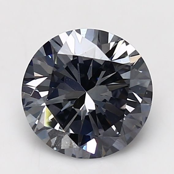 Loose Diamond - ROUND 2.0ct Fancy Gray SI1: Loose Diamond - ROUND 2.0ct Fancy Gray SI1 Source: Natural Shape: ROUND Carats: 2.0 Color: Fancy Gray Certification: GIA Video: