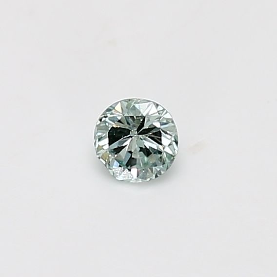 Loose Diamond - ROUND 0.16ct Fancy Blueish Green: Loose Diamond - ROUND 0.16ct Fancy Blueish Green Source: Natural Shape: ROUND Carats: 0.16 Color: Fancy Blueish Green Certification: GIA Video: