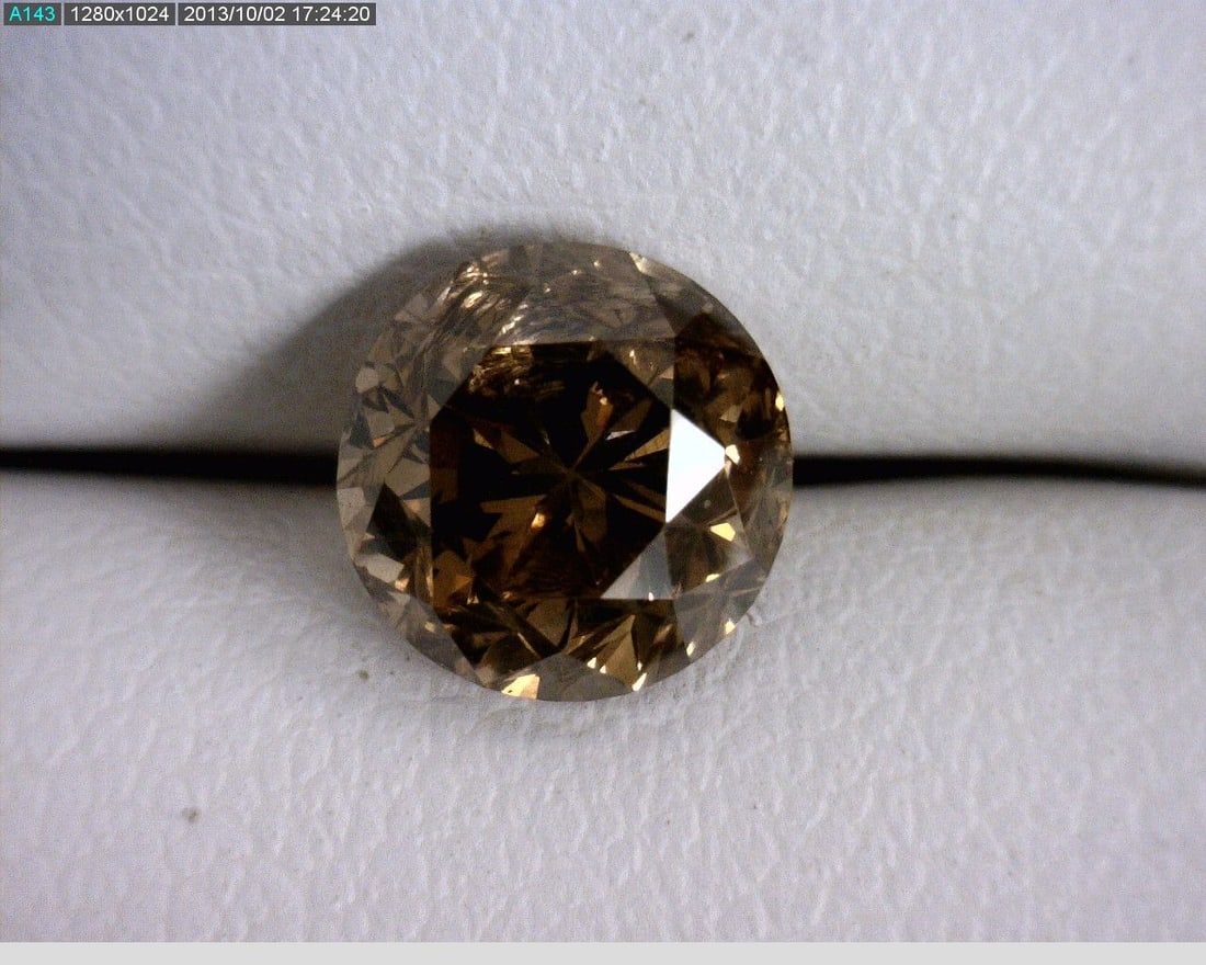Loose Diamond - ROUND 1.52ct Champagne I1 (1 of 1)