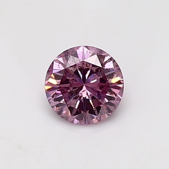 Loose Diamond - ROUND 0.53ct Fancy Intense Purplish Pink I2 (1 of 1)