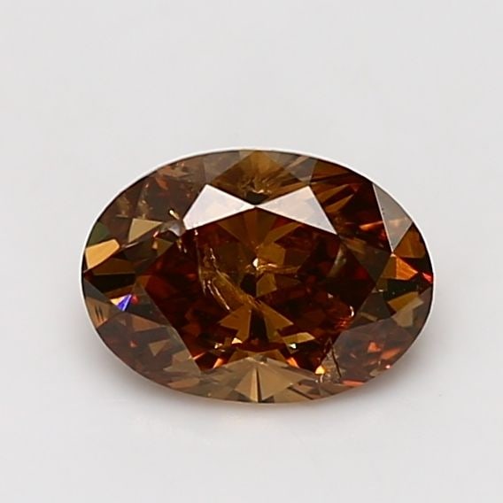 Loose Diamond - OVAL 1.07ct Fancy Deep Brown Orange I2 (1 of 1)