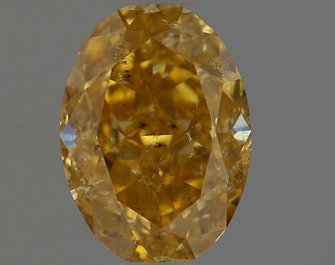 Loose Diamond - OVAL 1.11ct Fancy Intense Orange Yellow I1 (1 of 1)