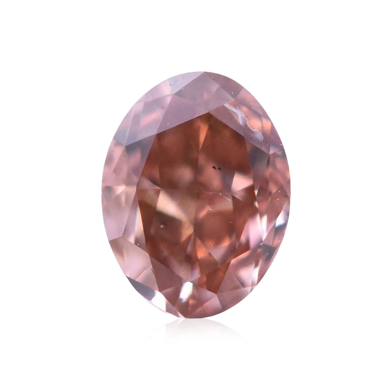 Loose Diamond - OVAL 0.2ct Fancy Deep Orangey Pink SI2: Loose Diamond - OVAL 0.2ct Fancy Deep Orangey Pink SI2 Source: Natural Shape: OVAL Carats: 0.2 Color: Fancy Deep Orangey Pink Certification: GIA Video: