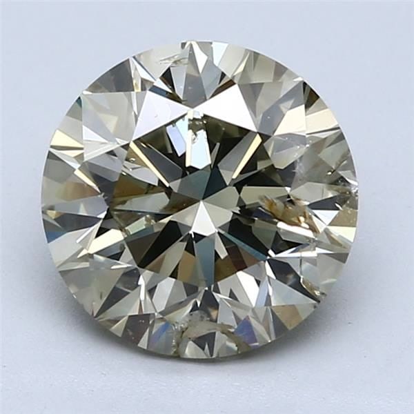 Loose Diamond - ROUND 3.51ct Fancy Gray Greenish Yellow: Loose Diamond - ROUND 3.51ct Fancy Gray Greenish Yellow Source: Natural Shape: ROUND Carats: 3.51 Color: Fancy Gray Greenish Yellow Certification: GIA Video: