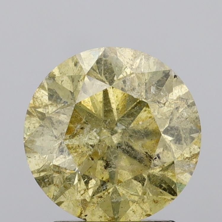 Loose Diamond - ROUND 2.25ct Fancy Intense Brownish Yellow I2 (1 of 1)