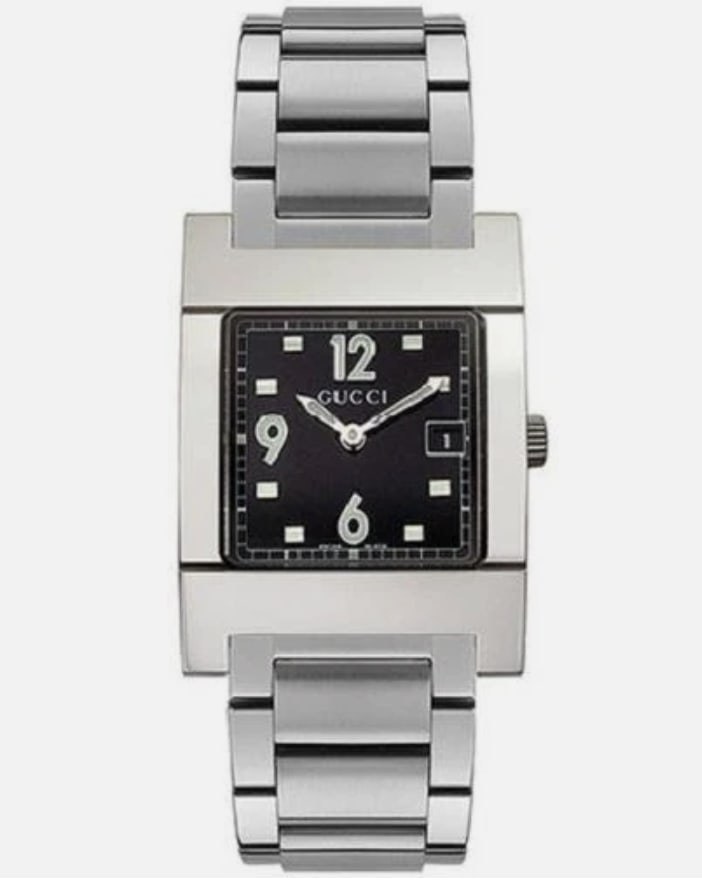 Gucci 7700L Stainless Steel Ladies Watch with Black Dial 24mm (1 of 4)