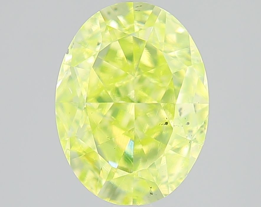 Loose Diamond - OVAL 3.11ct Fancy Intense Yellow Green SI1: Loose Diamond - OVAL 3.11ct Fancy Intense Yellow Green SI1 Source: Natural Shape: OVAL Carats: 3.11 Color: Fancy Intense Yellow Green Certification: GIA Video: