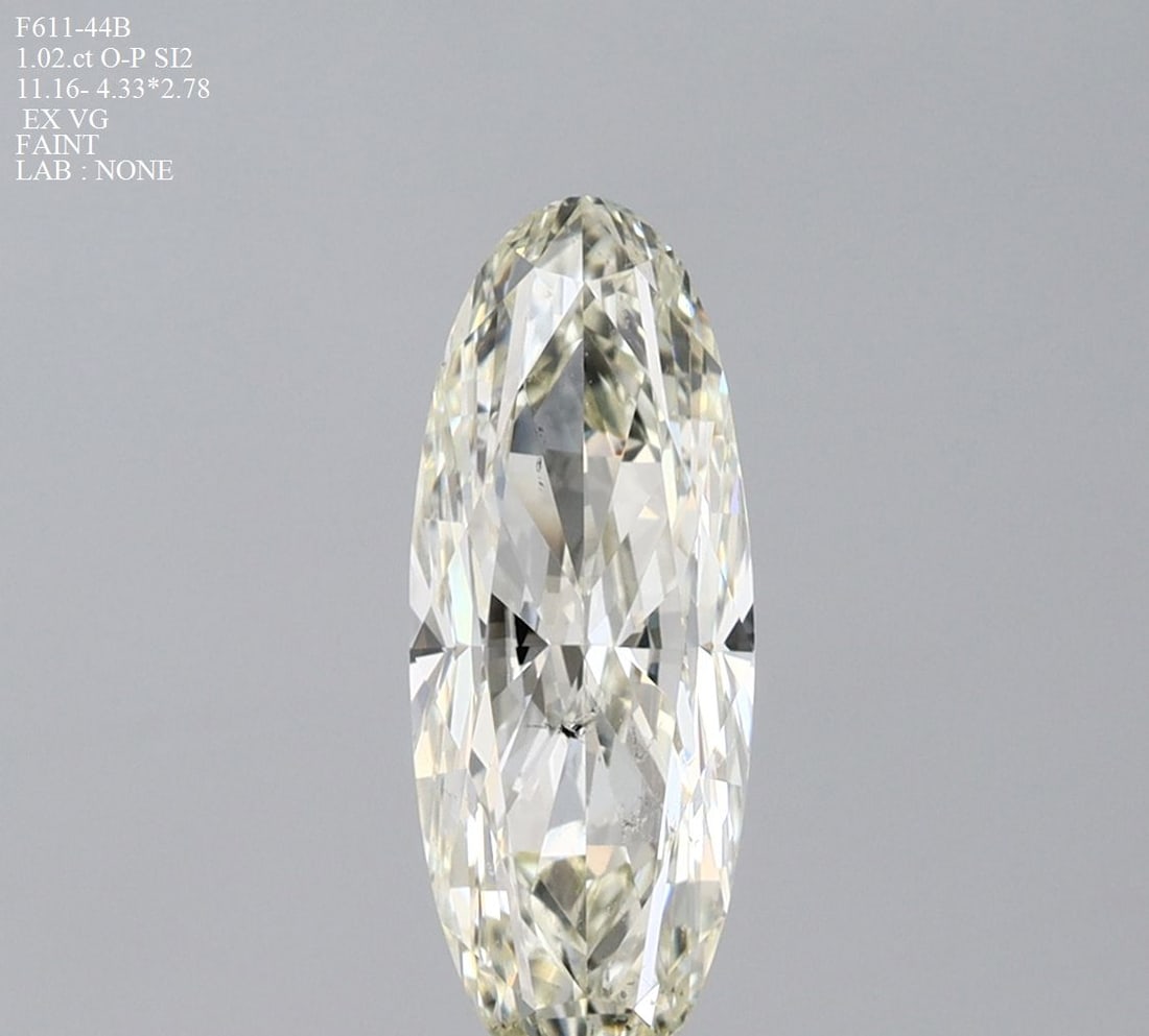 Loose Diamond - OVAL 1.02ct O-P SI2: Loose Diamond - OVAL 1.02ct O-P SI2 Source: Natural Shape: OVAL Carats: 1.02 Color: O-P Certification: NONE Video: