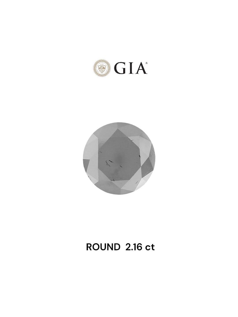 Loose Diamond - ROUND 2.16ct Fancy White VVS2: Loose Diamond - ROUND 2.16ct Fancy White VVS2 Source: Natural Shape: ROUND Carats: 2.16 Color: Fancy White Certification: GIA Video: