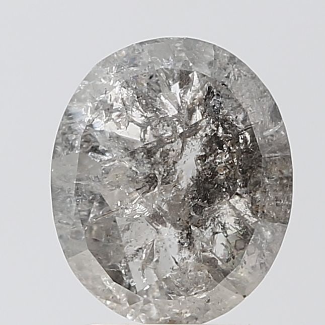 Loose Diamond - OVAL 1.53ct Salt and Pepper VVS2: Loose Diamond - OVAL 1.53ct Salt and Pepper VVS2 Source: Natural Shape: OVAL Carats: 1.53 Color: Salt and Pepper Certification: NONE Video: