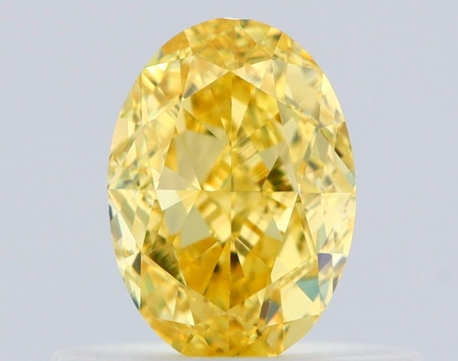 Loose Diamond - OVAL 0.5ct Fancy Intense Yellow VS1: Loose Diamond - OVAL 0.5ct Fancy Intense Yellow VS1 Source: Natural Shape: OVAL Carats: 0.5 Color: Fancy Intense Yellow Certification: GIA Video: