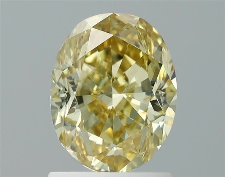 Loose Diamond - OVAL 1.52ct Fancy Intense Yellow SI2: Loose Diamond - OVAL 1.52ct Fancy Intense Yellow SI2 Source: Natural Shape: OVAL Carats: 1.52 Color: Fancy Intense Yellow Certification: GIA Video: