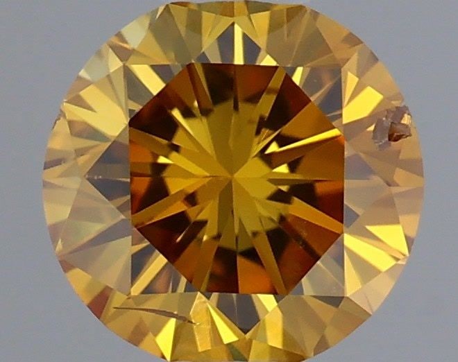 Loose Diamond - ROUND 0.46ct Fancy Intense Orange Yellow: Loose Diamond - ROUND 0.46ct Fancy Intense Orange Yellow Source: Natural Shape: ROUND Carats: 0.46 Color: Fancy Intense Orange Yellow Certification: GIA Video: