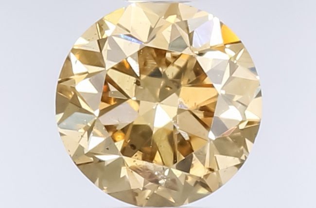 Loose Diamond - ROUND 0.57ct Fancy Yellow Brown: Loose Diamond - ROUND 0.57ct Fancy Yellow Brown Source: Natural Shape: ROUND Carats: 0.57 Color: Fancy Yellow Brown Certification: GIA Video: