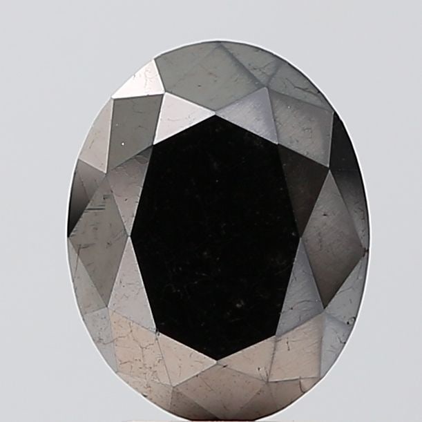Loose Diamond - OVAL 3.32ct Black VVS2: Loose Diamond - OVAL 3.32ct Black VVS2 Source: Natural Shape: OVAL Carats: 3.32 Color: Black Certification: NONE Video: