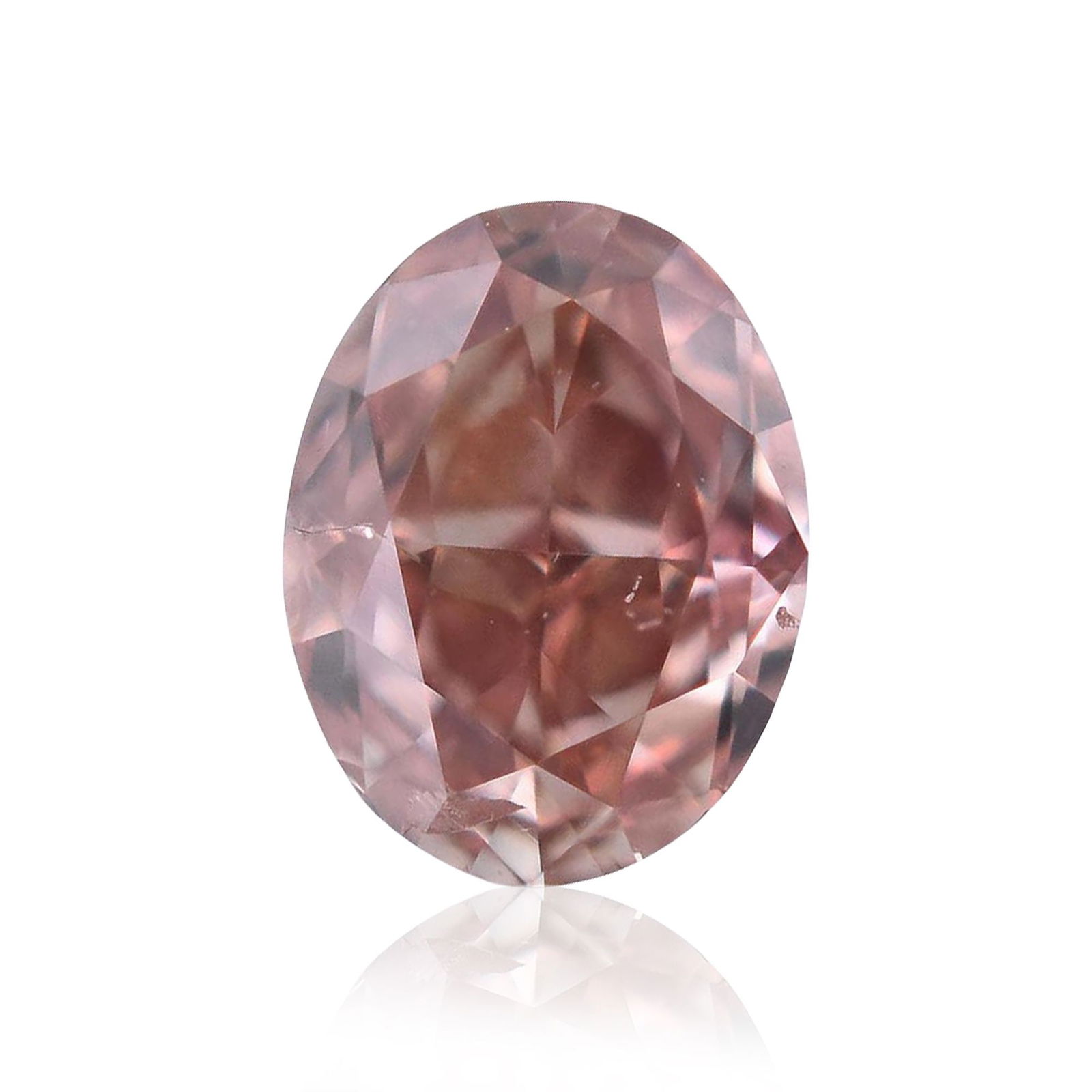 Loose Diamond - OVAL 0.18ct Fancy Intense Orangey Pink SI2: Loose Diamond - OVAL 0.18ct Fancy Intense Orangey Pink SI2 Source: Natural Shape: OVAL Carats: 0.18 Color: Fancy Intense Orangey Pink Certification: GIA Video: