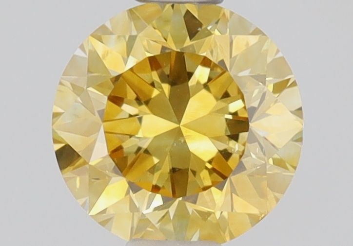 Loose Diamond - ROUND 0.5ct Fancy Intense Orangey Yellow SI2: Loose Diamond - ROUND 0.5ct Fancy Intense Orangey Yellow SI2 Source: Natural Shape: ROUND Carats: 0.5 Color: Fancy Intense Orangey Yellow Certification: GIA Video: