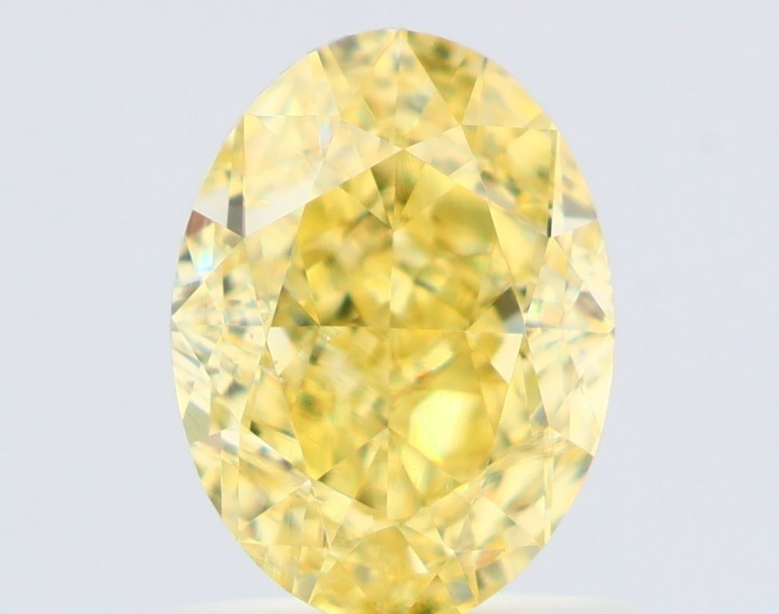 Loose Diamond - OVAL 1.01ct Fancy Intense Yellow VS2: Loose Diamond - OVAL 1.01ct Fancy Intense Yellow VS2 Source: Natural Shape: OVAL Carats: 1.01 Color: Fancy Intense Yellow Certification: GIA Video: