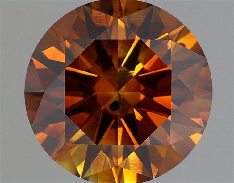 Loose Diamond - ROUND 1.6ct Fancy Deep Brown Orange SI2: Loose Diamond - ROUND 1.6ct Fancy Deep Brown Orange SI2 Source: Natural Shape: ROUND Carats: 1.6 Color: Fancy Deep Brown Orange Certification: GIA Video: