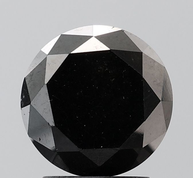 Loose Diamond - ROUND 2.92ct Fancy Black VVS2 (1 of 1)