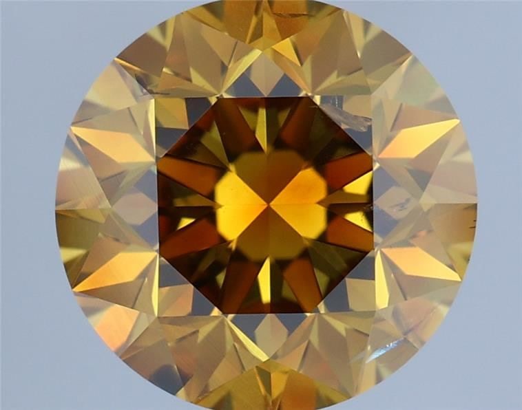 Loose Diamond - ROUND 2.04ct Fancy Deep Brownish Orangey Yellow I1: Loose Diamond - ROUND 2.04ct Fancy Deep Brownish Orangey Yellow I1 Source: Natural Shape: ROUND Carats: 2.04 Color: Fancy Deep Brownish Orangey Yellow Certification: GIA Video: