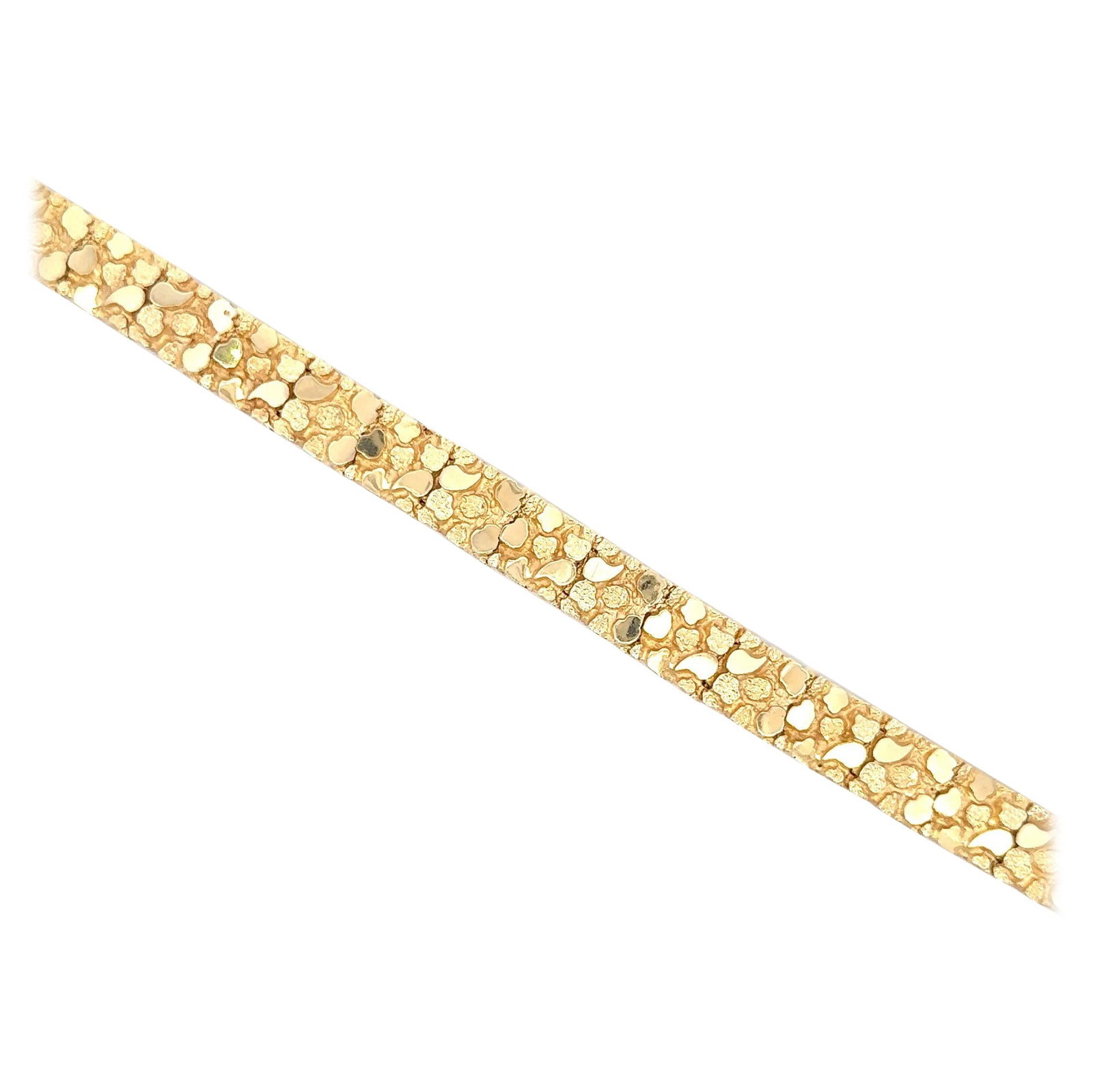 Harbor Diamonds 14K Yellow Gold Textured Bracelet 27.4g Contemporary Design (1 of 8)