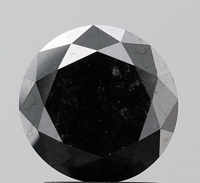Loose Diamond - ROUND 2.75ct Fancy Black VS1: Loose Diamond - ROUND 2.75ct Fancy Black VS1 Source: Natural Shape: ROUND Carats: 2.75 Color: Fancy Black Certification: NONE Video: