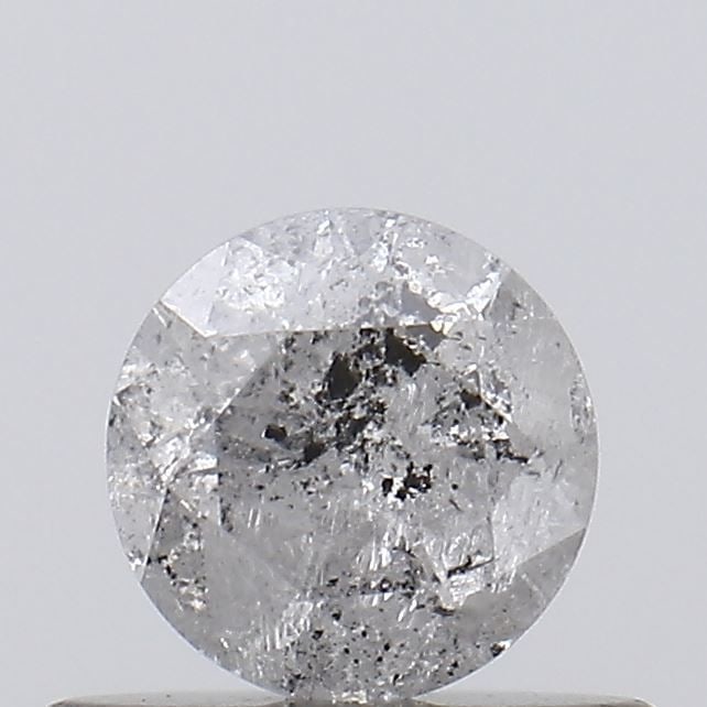 Loose Diamond - ROUND 0.44ct Salt and Pepper I3: Loose Diamond - ROUND 0.44ct Salt and Pepper I3 Source: Natural Shape: ROUND Carats: 0.44 Color: Salt and Pepper Certification: NONE Video: