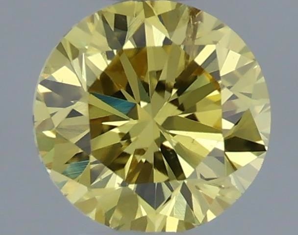 Loose Diamond - ROUND 0.23ct Fancy Intense Yellow SI2: Loose Diamond - ROUND 0.23ct Fancy Intense Yellow SI2 Source: Natural Shape: ROUND Carats: 0.23 Color: Fancy Intense Yellow Certification: GIA Video: