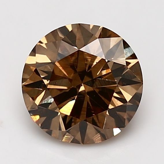 Loose Diamond - ROUND 2.06ct Fancy Brown SI2: Loose Diamond - ROUND 2.06ct Fancy Brown SI2 Source: Natural Shape: ROUND Carats: 2.06 Color: Fancy Brown Certification: GIA Video: