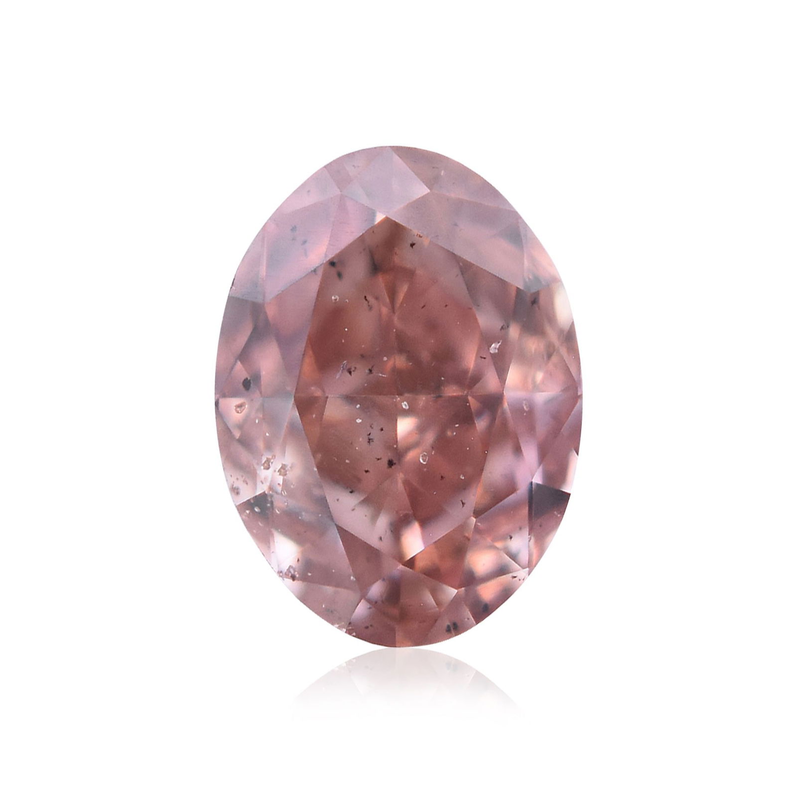 Loose Diamond - OVAL 0.21ct Fancy Deep Brownish Orangey Pink SI2: Loose Diamond - OVAL 0.21ct Fancy Deep Brownish Orangey Pink SI2 Source: Natural Shape: OVAL Carats: 0.21 Color: Fancy Deep Brownish Orangey Pink Certification: GIA Video: