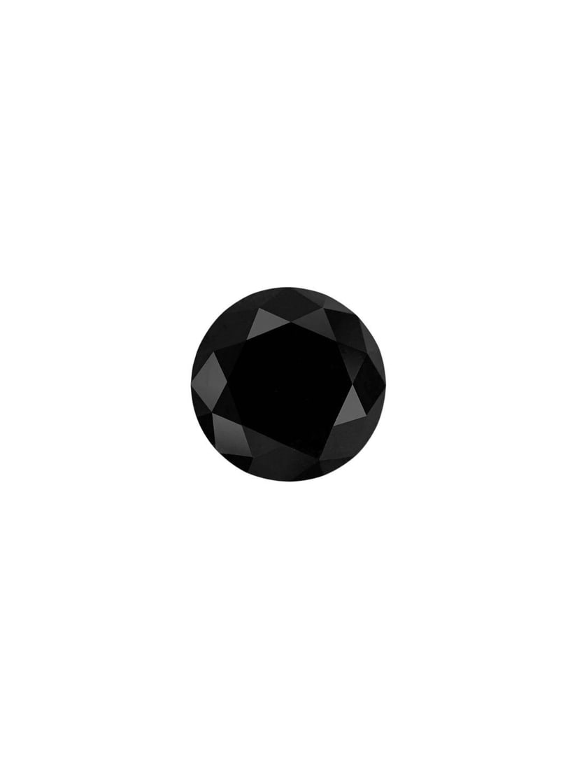Loose Diamond - ROUND 0.87ct Fancy Black VVS2: Loose Diamond - ROUND 0.87ct Fancy Black VVS2 Source: Natural Shape: ROUND Carats: 0.87 Color: Fancy Black Certification: NONE PLEASE NOTE: Framed, Large, or heavy items do not have shipping costs inc