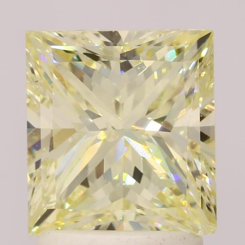 Loose Diamond - PRINCESS 1.88ct Fancy Light Yellow SI2: Loose Diamond - PRINCESS 1.88ct Fancy Light Yellow SI2 Source: Natural Shape: PRINCESS Carats: 1.88 Color: Fancy Light Yellow Certification: GIA Video: