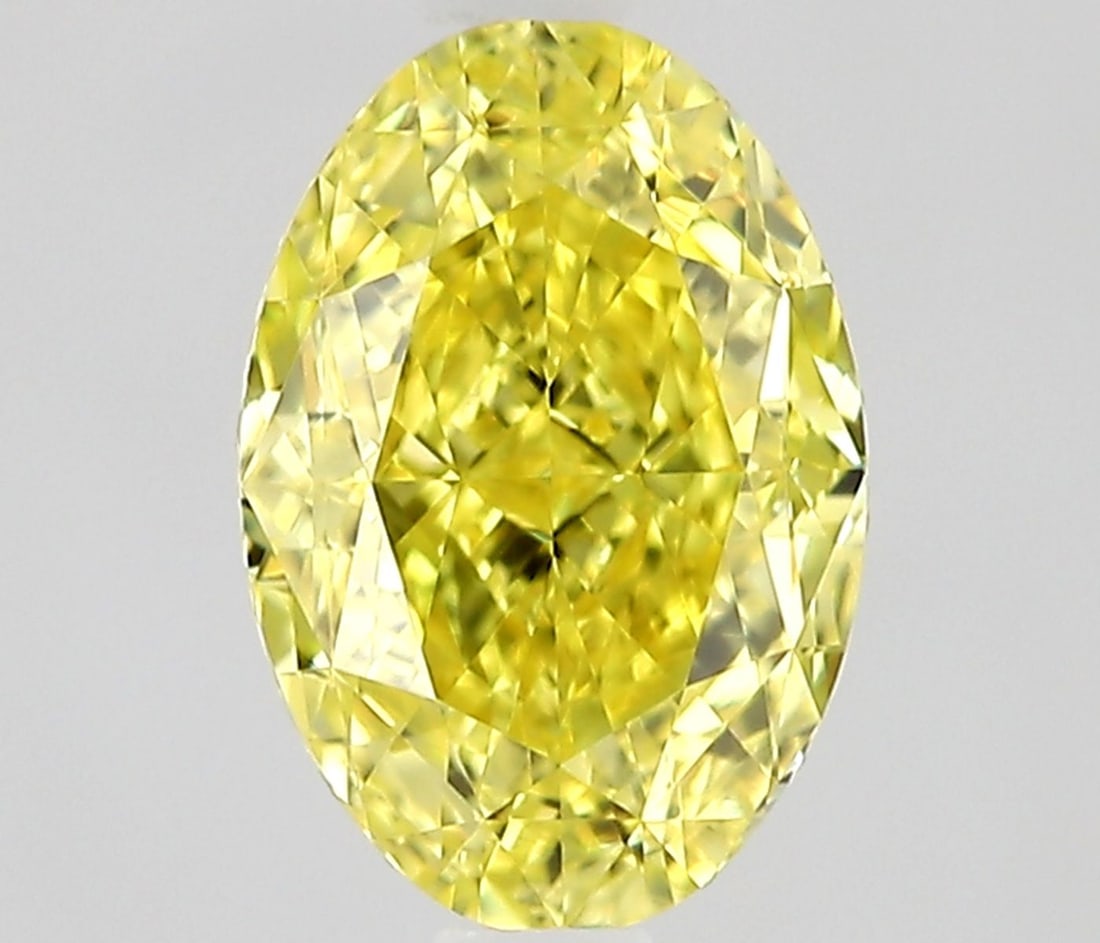 Loose Diamond - OVAL 0.65ct Fancy Vivid Yellow VVS1: Loose Diamond - OVAL 0.65ct Fancy Vivid Yellow VVS1 Source: Natural Shape: OVAL Carats: 0.65 Color: Fancy Vivid Yellow Certification: GIA Video: