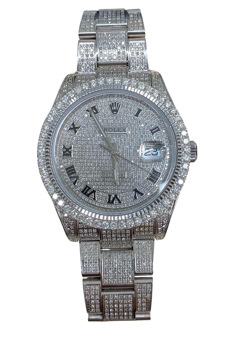 41mm Datejust Watch with Diamond Roman Numeral Dial Ref 126334 (1 of 3)