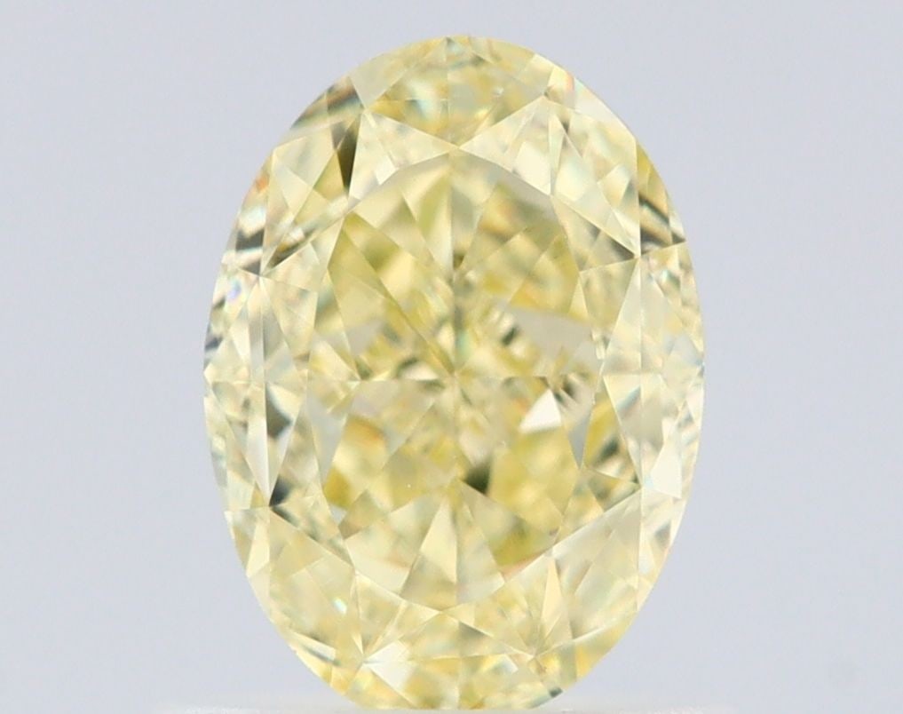 Loose Diamond - OVAL 1.0ct Fancy Light Yellow VS1: Loose Diamond - OVAL 1.0ct Fancy Light Yellow VS1 Source: Natural Shape: OVAL Carats: 1.0 Color: Fancy Light Yellow Certification: GIA Video: