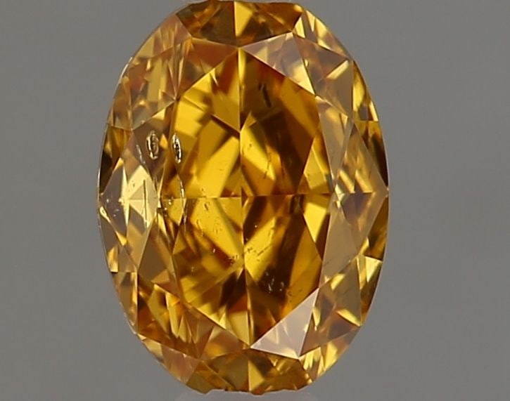 Loose Diamond - OVAL 0.5ct Fancy Vivid Orange Yellow I1 (1 of 1)